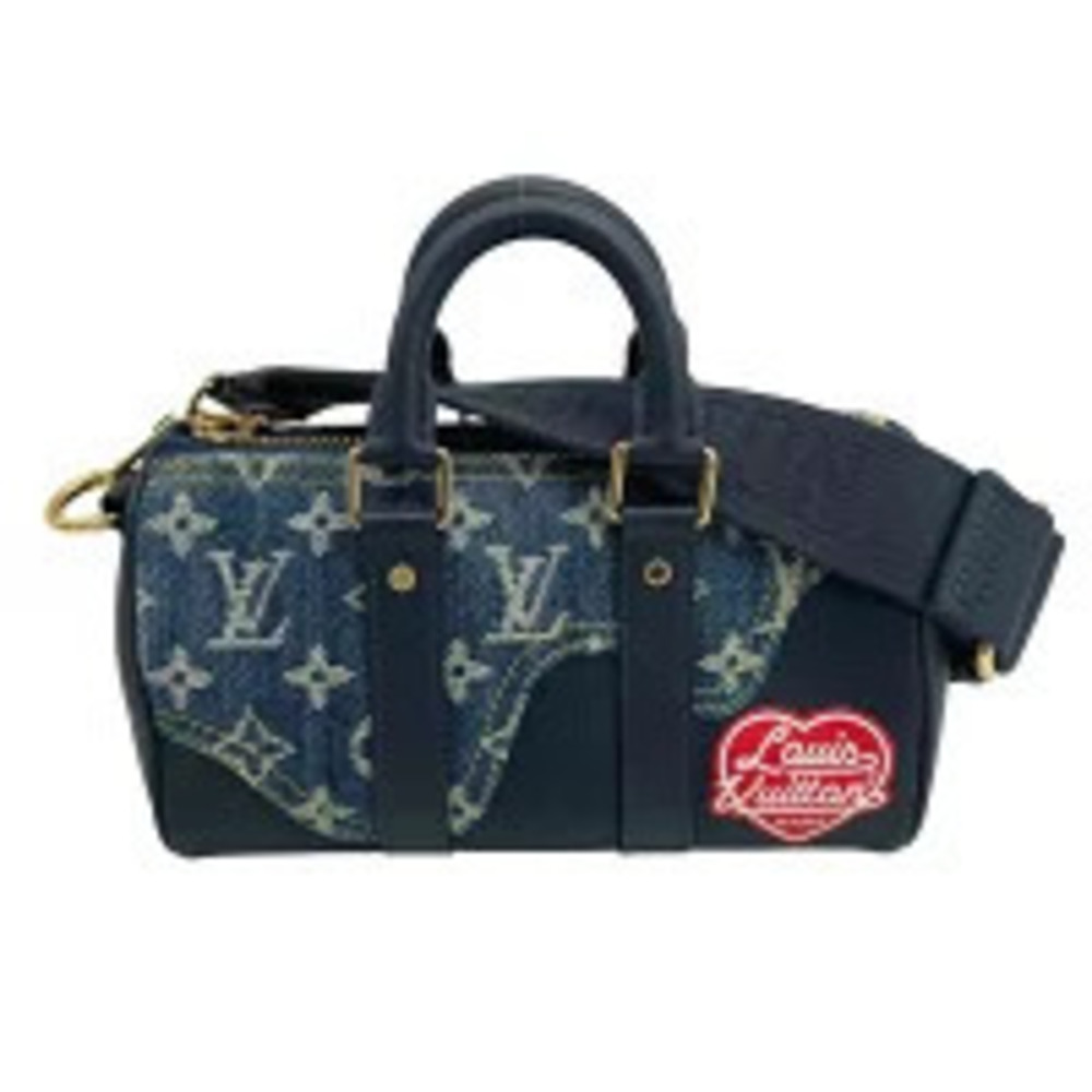 Louis Vuitton Shoulder Bag Messenger Monogram Denim Taurillon Leather